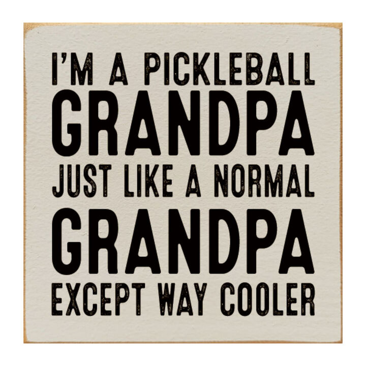 Pickleball Grandpa Wooden Sign Funny Pickleball Wall Decor Gift