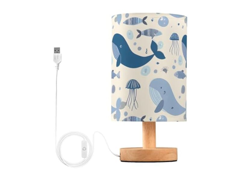 LED USB Port Desk Lamp For Living Room Bedroom Office Blue image number 0