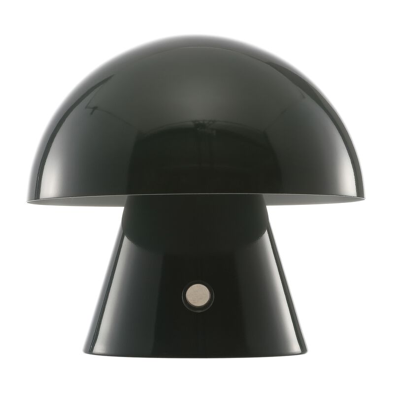 Porcini Contemporary Bohemian Rechargeablecordless Iron Integrated LED Mushroom Table Lamp