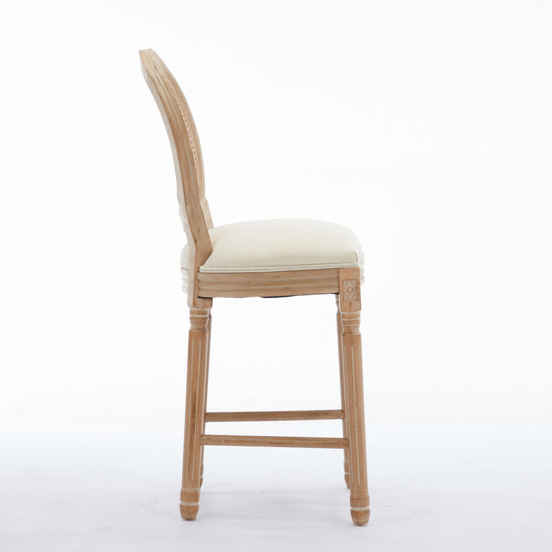 Streamdale French Country Bar Stools with Upholstered Seats (Set of 2)