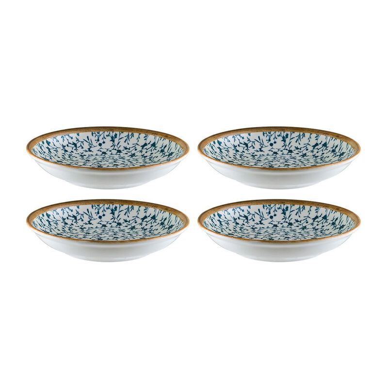 Calif dia.8" h:1.5" 17 oz. Round Decorated Vitrified Bowl (Set of 4) image number 1