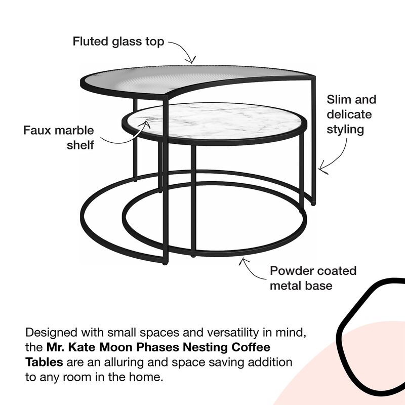 Moon Phases Nesting Coffee Tables