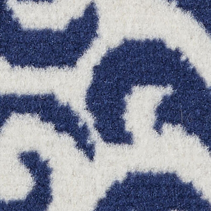 HomeRoots Damask Power Loom Area Rug