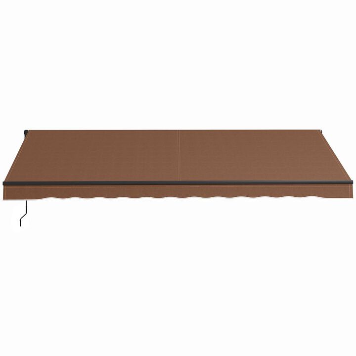 Hivvago 16' x 10' Outdoor Retractable Awning for Balcony & Yard