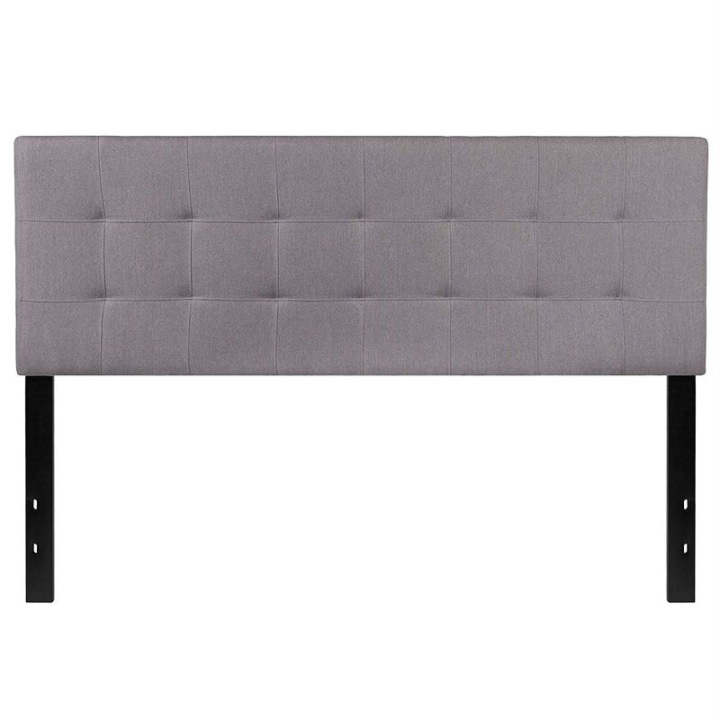 Queen Size Modern Fabric Upholstered Panel Headboard for Stylish Contemporary Bedrooms