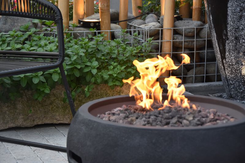 Modeno York Concrete Outdoor Patio Fire Pit Table image number 8