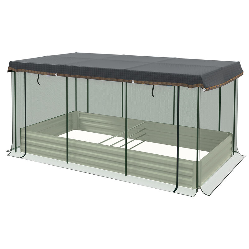 Hivvago Elevated Garden Bed with Protective Shade image number 0