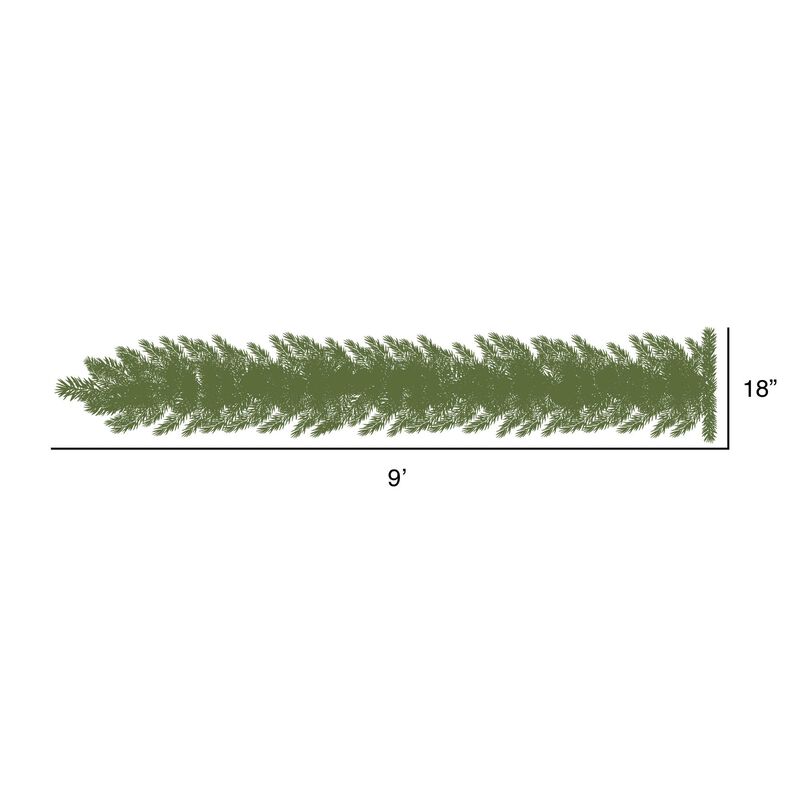 Vickerman 9' Cashmere Pine Artificial Christmas Garland, Unlit - Faux Pine Christmas Garland - Seasonal Indoor Home Decor image number 2