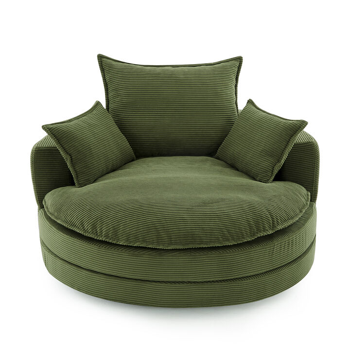 Merax 360&deg; Swivel Sofa Chair Accent Barrel Chair