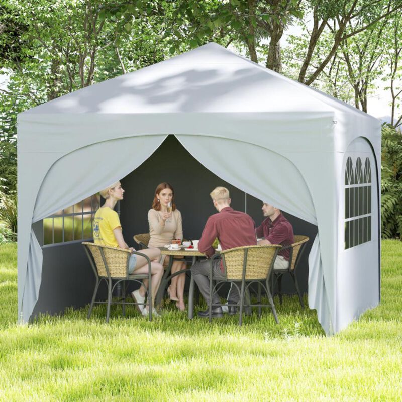 Hivvago Pop up Canopy Tent with 4 Removable Sidewall