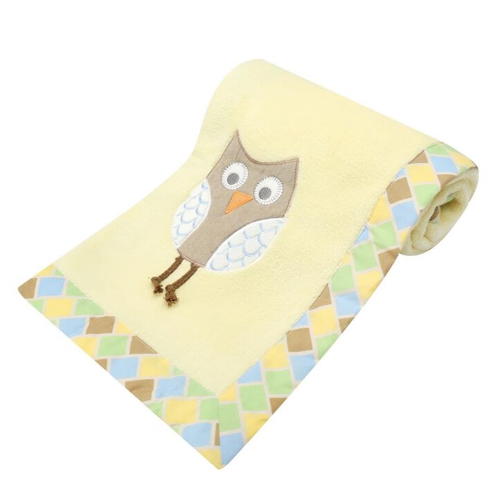 New Country Home  Mod Owls Plush Blanket - 9.5 x 10 x 3 in.