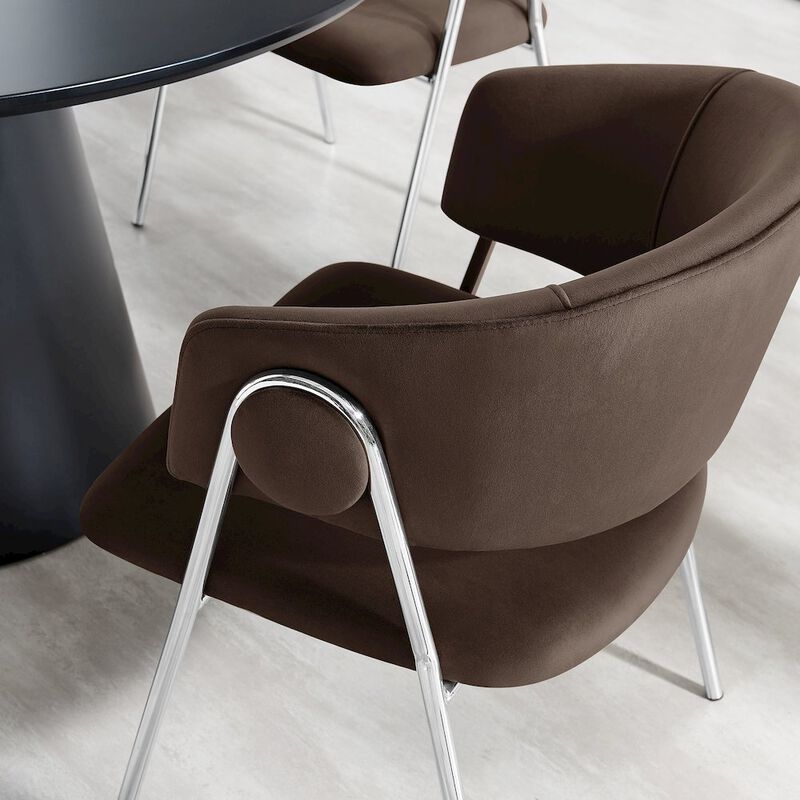 Modway Nella Upholstered Performance Velvet Dining Chair Set of 2