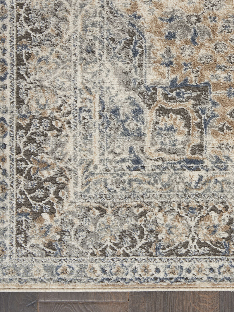 Quarry QUA07 Gray/Ivory 8'10" x 11'10" Rug image number 2