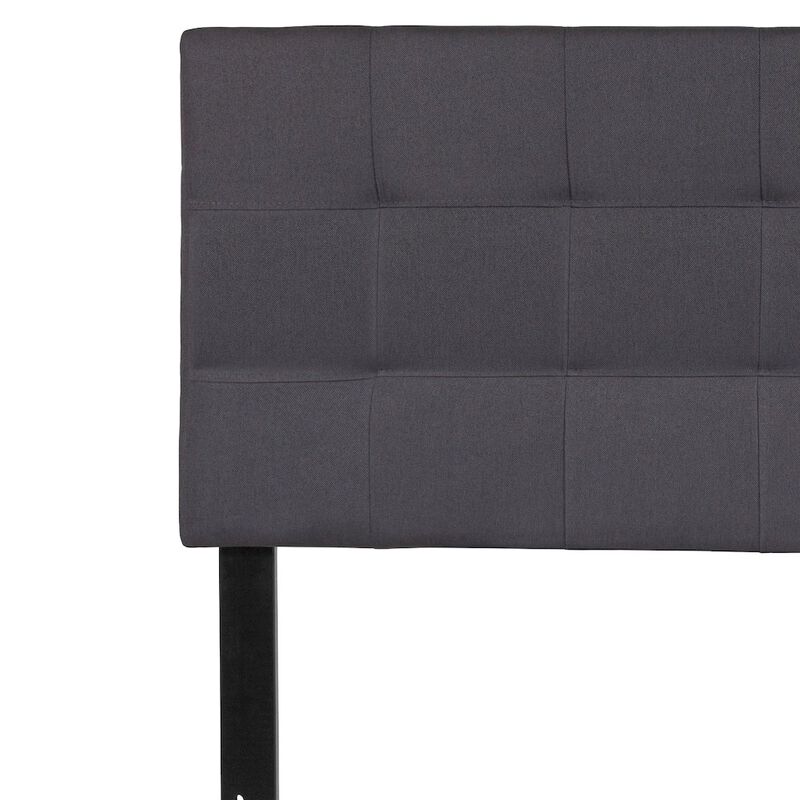 Flash Furniture Tufted Upholstered Full Size Headboard in Dark Gray Fabric image number 5