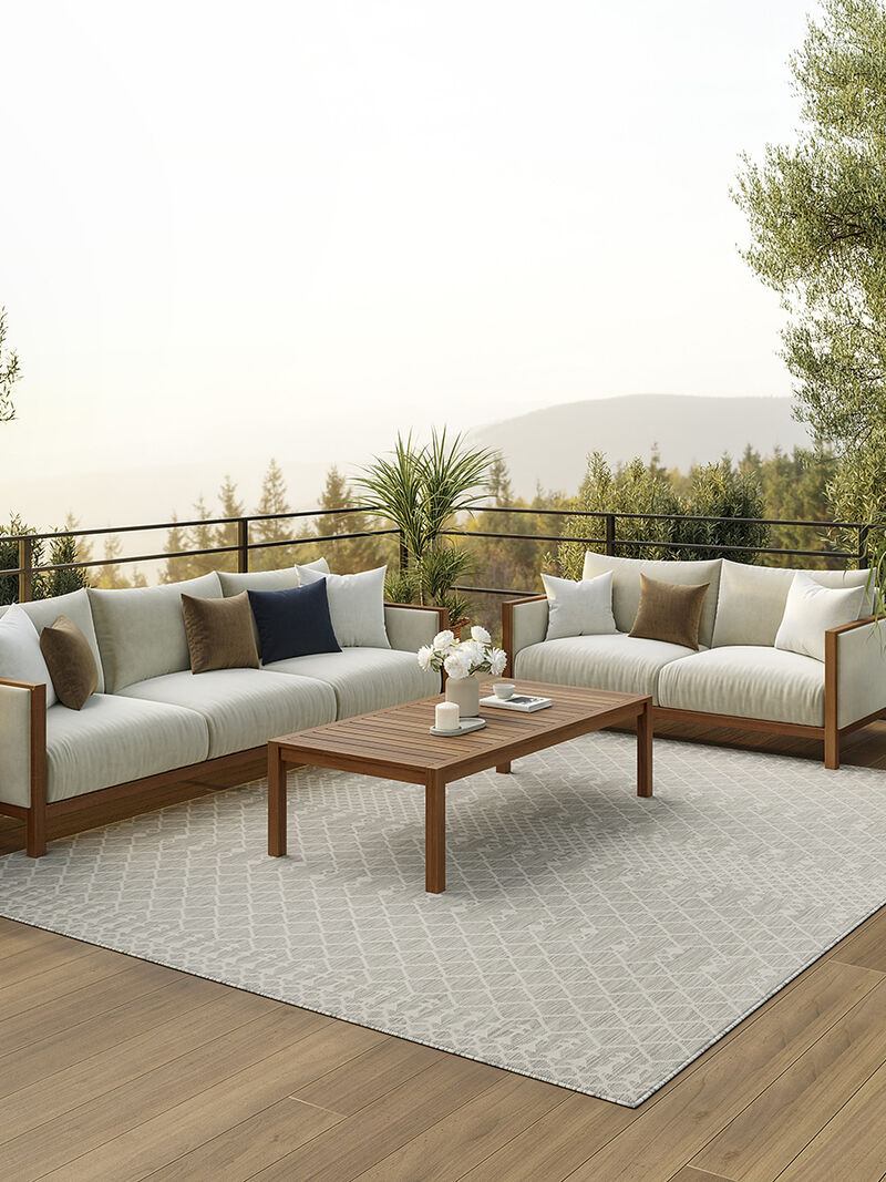 Positano POS02 Light Gray 9' x 12' Rug