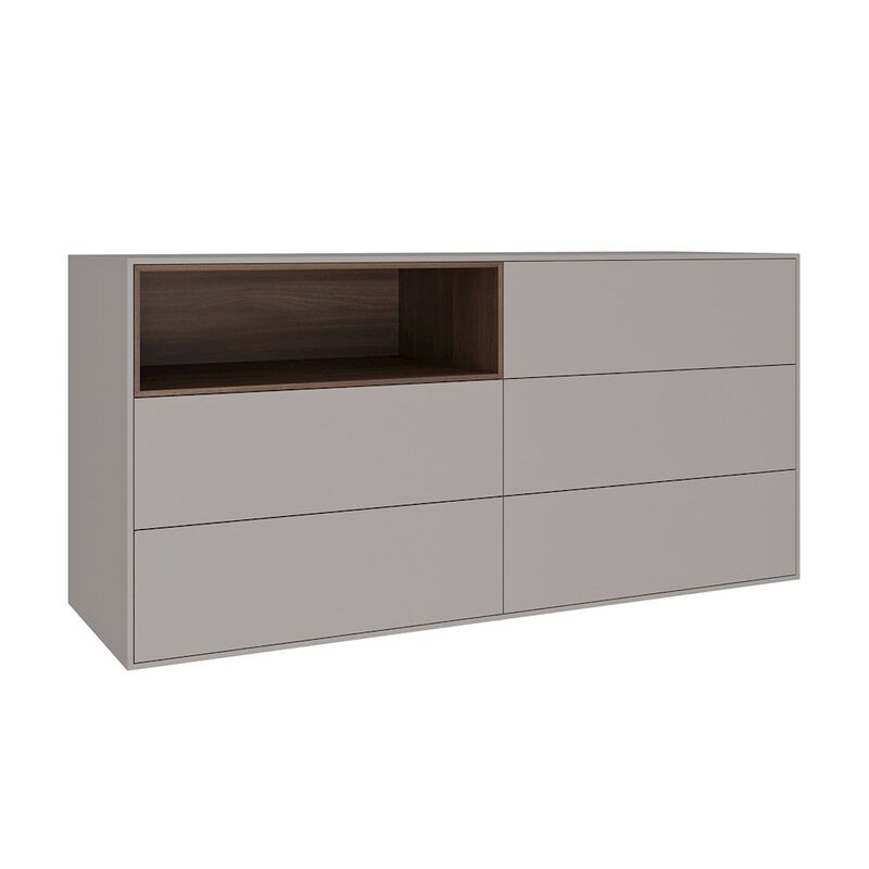 Casabianca Home Santino Dresser In Taupe Matte