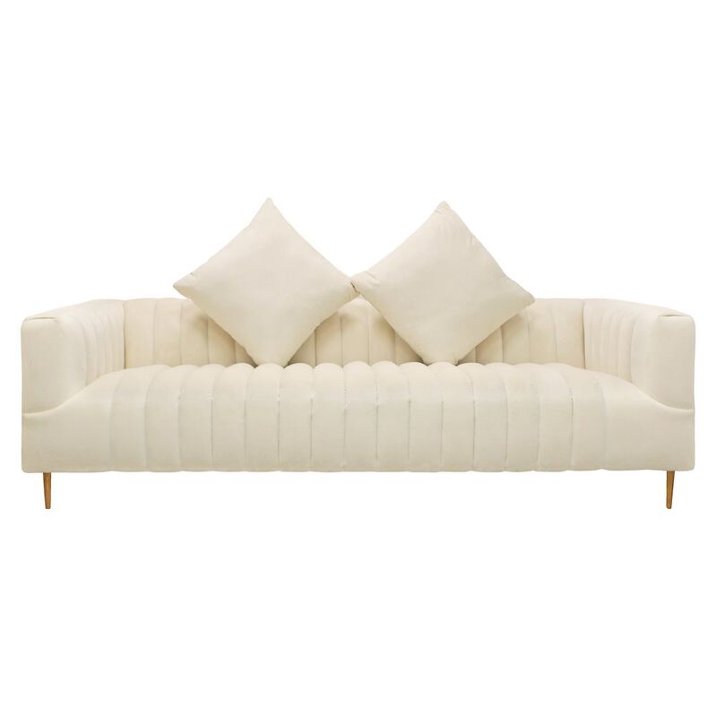 Mid-Century Modern Rutland Sofa in Ivory