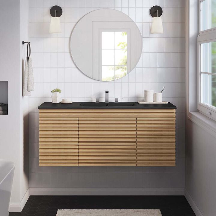 Modway Render 48 Wall-Mount Bathroom Vanity