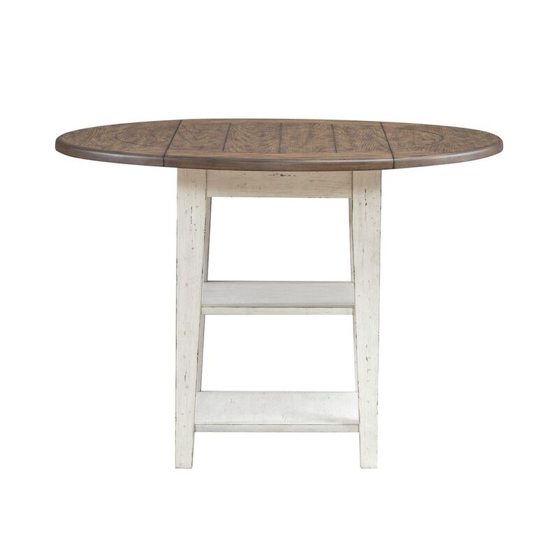 Liberty Furniture Al Fresco Drop Leaf Table for Dining Room - Graphite & Whitestone image number 0