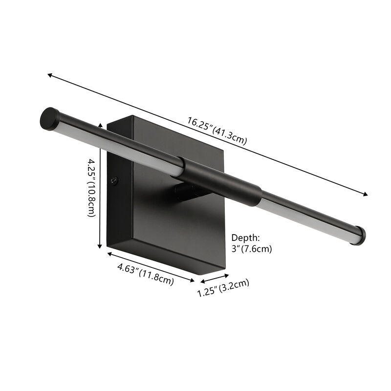 Makena Modern Minimalist Dimmable Integrated LED Metal Wall Sconce