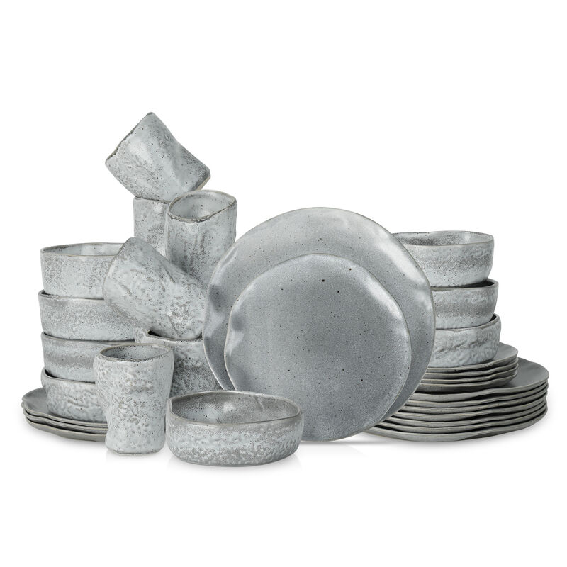 Stone by Mercer Project ATIK Stoneware 32 Piece Dinnerware Set