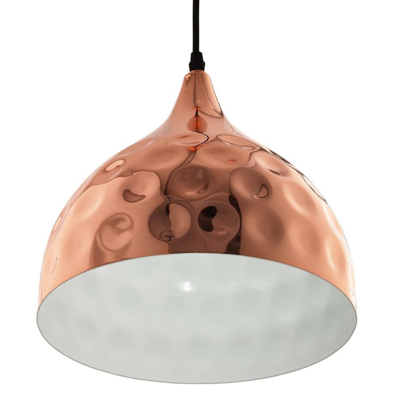 Modway Dimple Contemporary Modern Bell Shade 11" Hanging Ceiling Light Pendant Light Fixture In image number 3