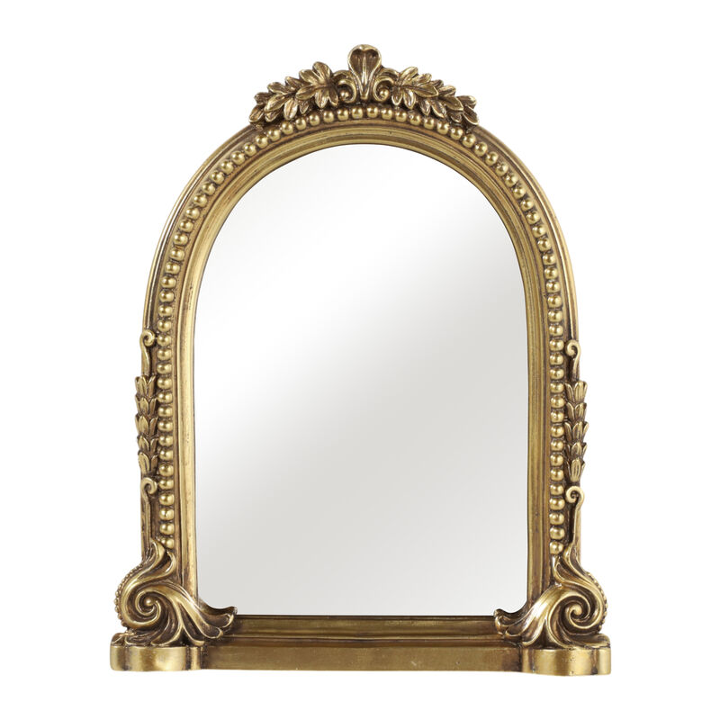 5x7" Ornate Arch Table Top Mirror, Gold image number 0
