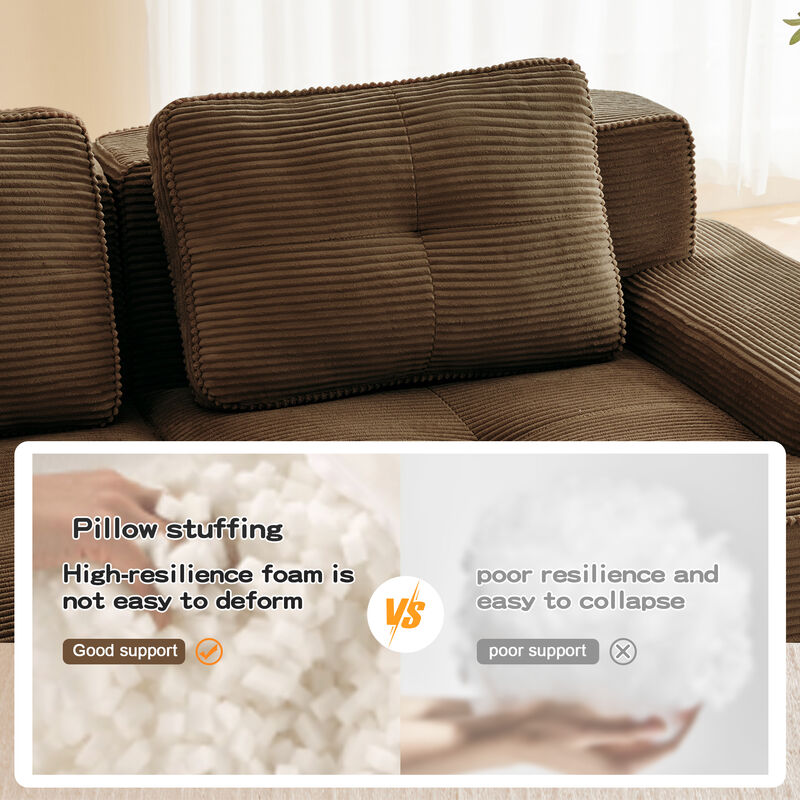Numvin Modular Sectional Sofa image number 2