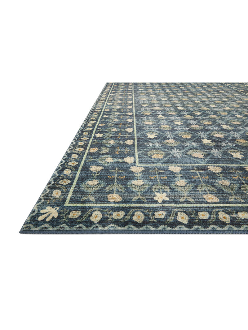 Eden EDE03 Lattice Indigo 7'6" x 9'6" Rug by Rifle Paper Co. x Loloi