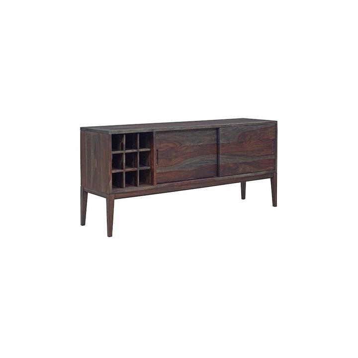 Porter Designs Fall River Solid Sheesham Wood Sideboard, Gray