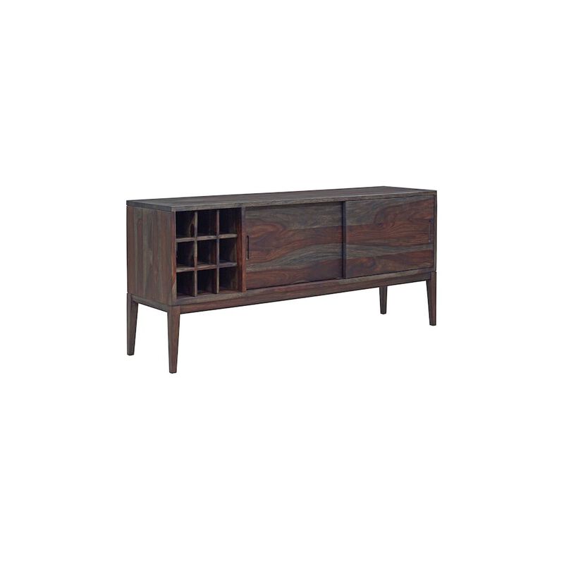 Porter Designs Fall River Solid Sheesham Wood Sideboard, Gray
