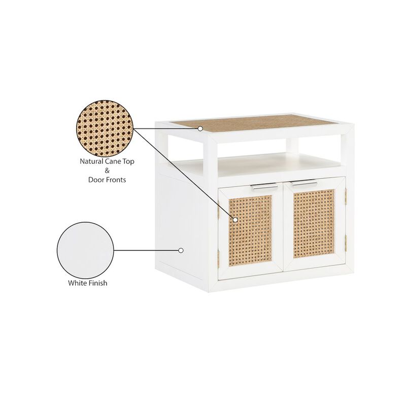 Meridian Furniture Cole White Night Stand