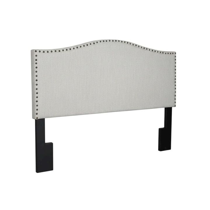 FurniFact Off Upholstered Twin Headboard with Soft Fabric and Classic Design