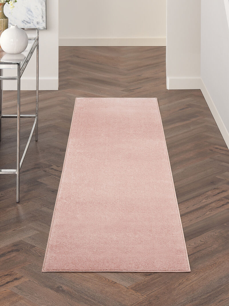 Nourison Essentials NRE01 Pink 2'2" x 14' Rug image number 7