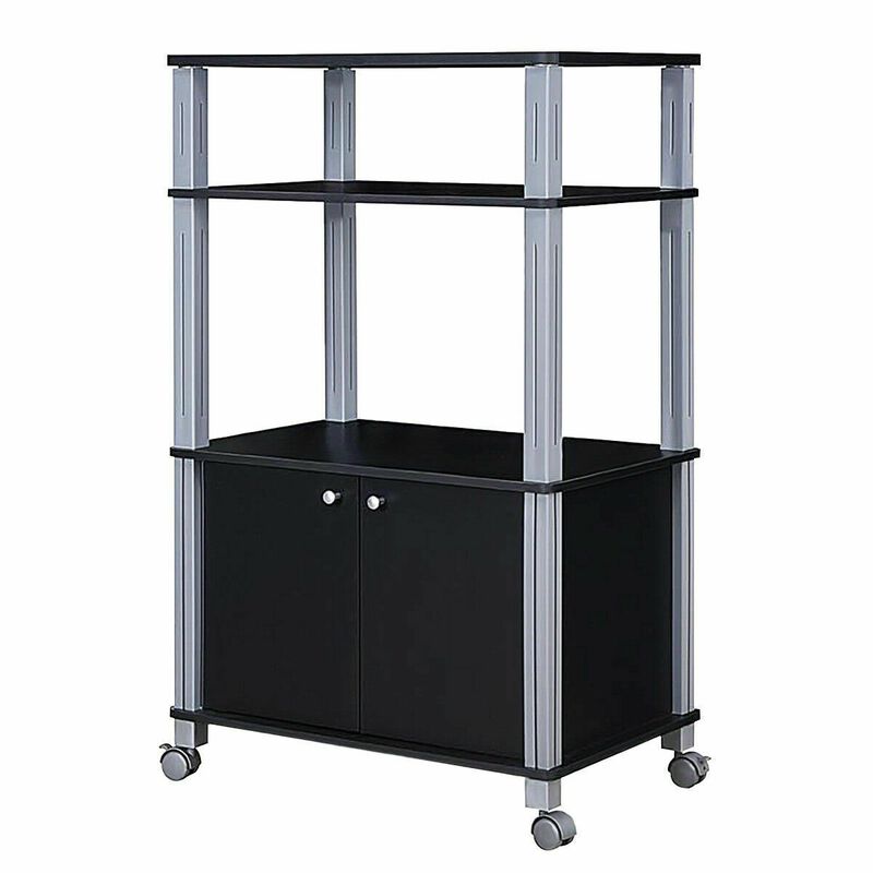 Microwave Rack Stand Rolling Storage Cart
