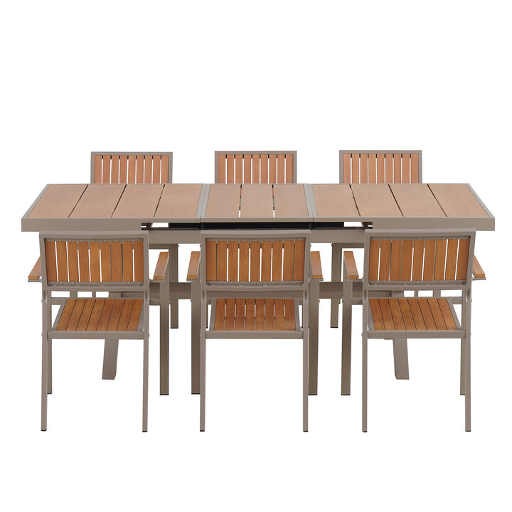 Merax Outdoor Dining Table Chairs Set