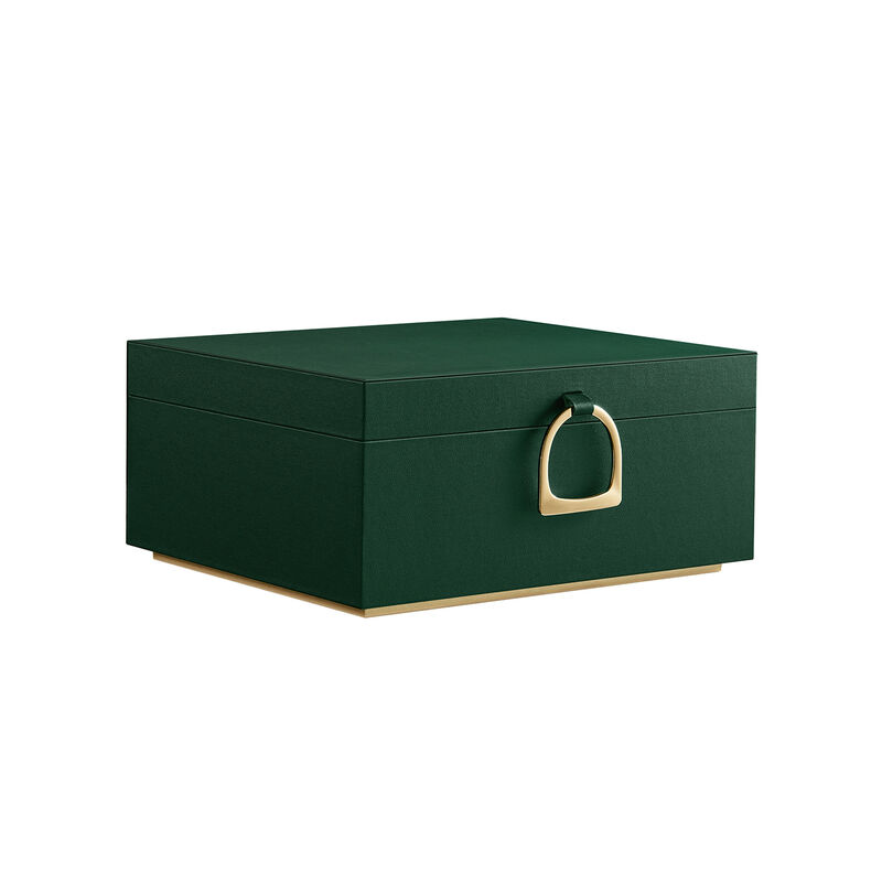 2-Layer Jewelry Box with Handle for Stylish and Portable Storage