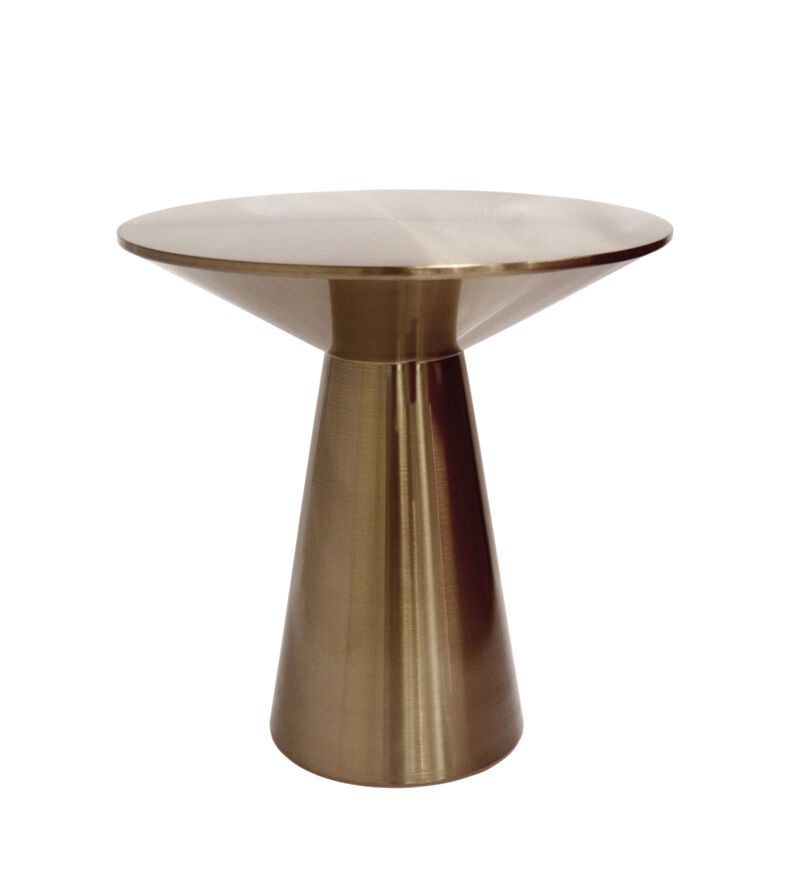 Pasargad Home Lorenzo Collection Stainless Steel Side Table