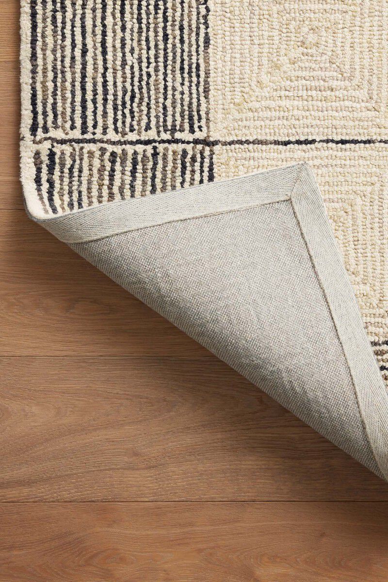 Francis FRA02 Cream/Black 8'6" x 12' Rug image number 8