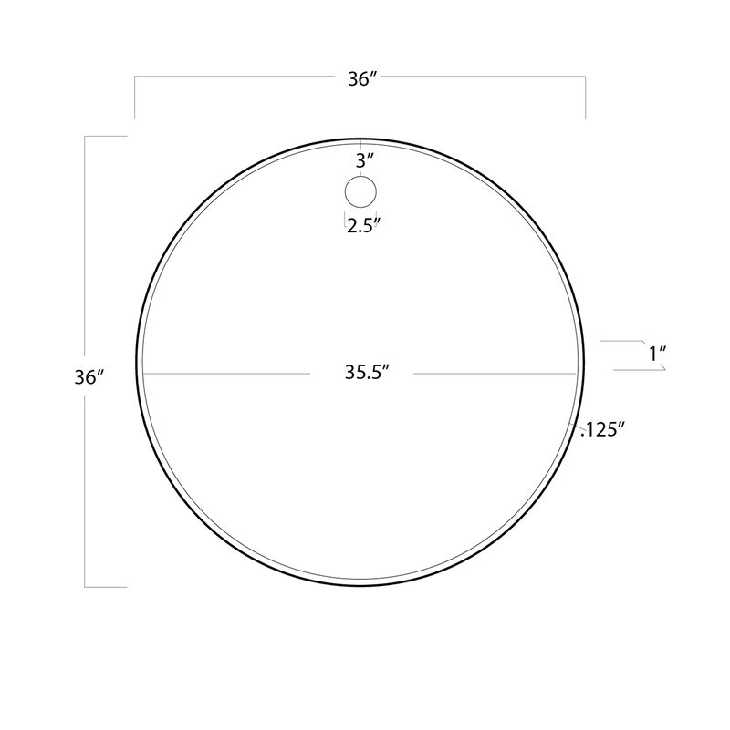 Hanging Circular Mirror