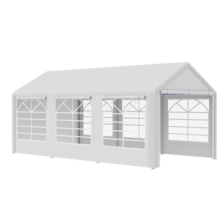 Hivvago Heavy-Duty 10' x 20' Canopy for Weddings & BBQ