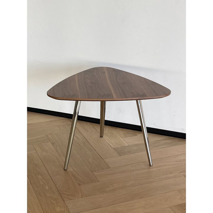 Pangea Home Hal Accent Table Veneer Walnut