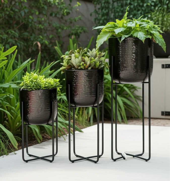 Etched Planters (Set of 3)