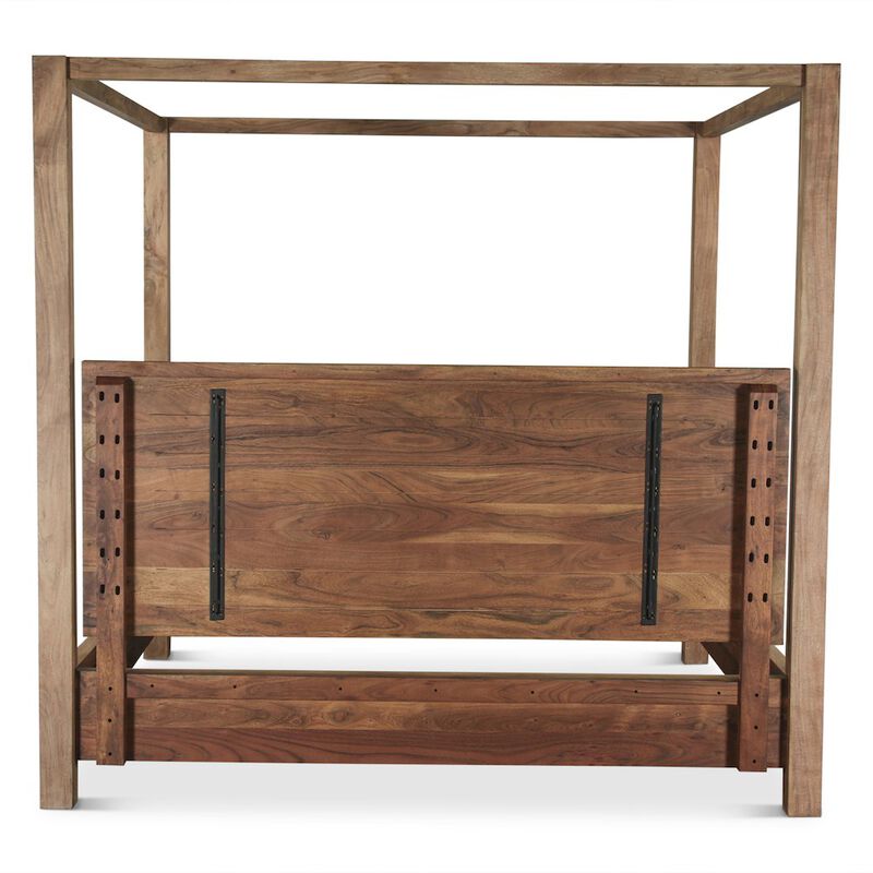 World Interiors Mesa Canopy Queen Bed in Brushed Acacia image number 3