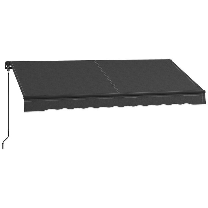 Hivvago Retractable Sunshade Awning for Patio or Balcony