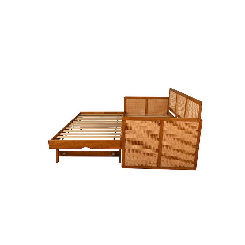 Abaco Pop-Up Daybed with Mattresses - Honey Finish image number 6