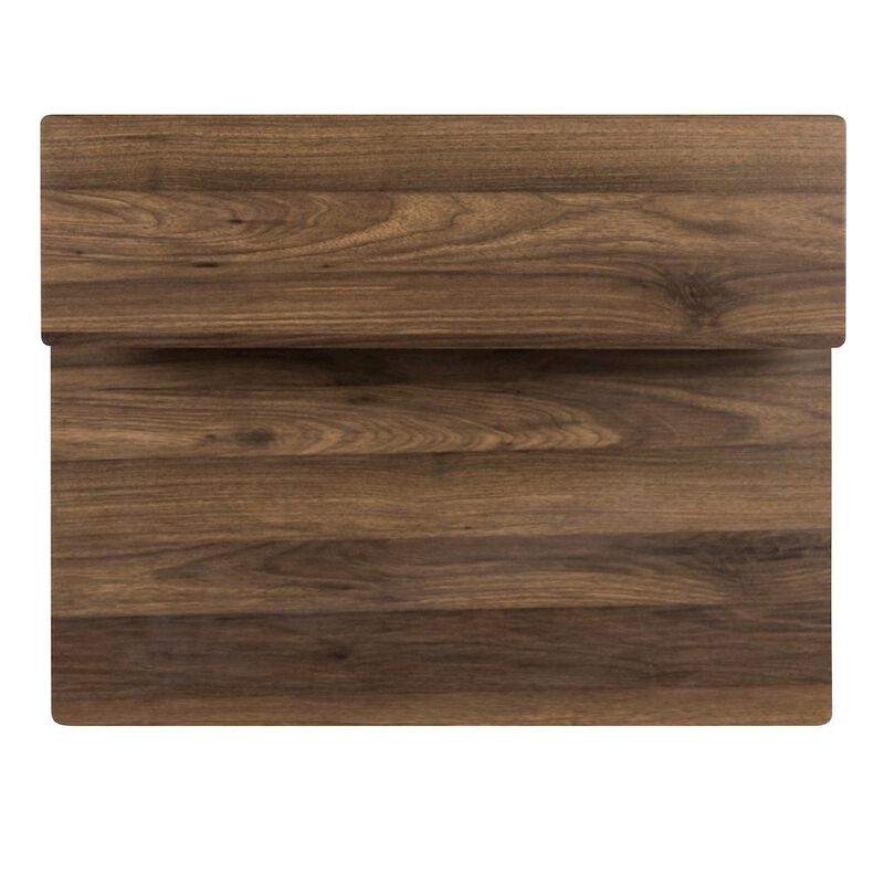 Flash Furniture Rustic Walnut Computer Desk with Top and Lower Storage Shelves image number 8