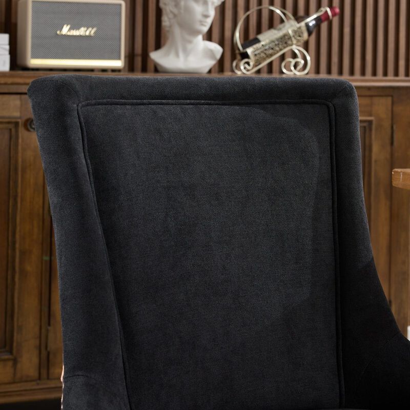 GOODSILO Modern Side Dining Chairs Set Upholstered Fabric Seating High Backrest Design image number 8