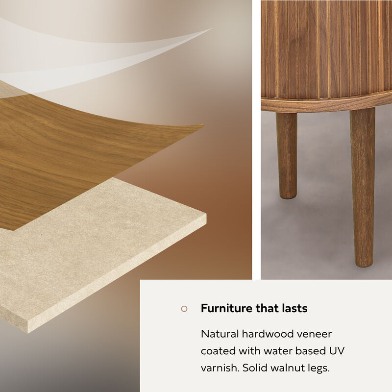 SLIDDO 55 TV Stand with storage.