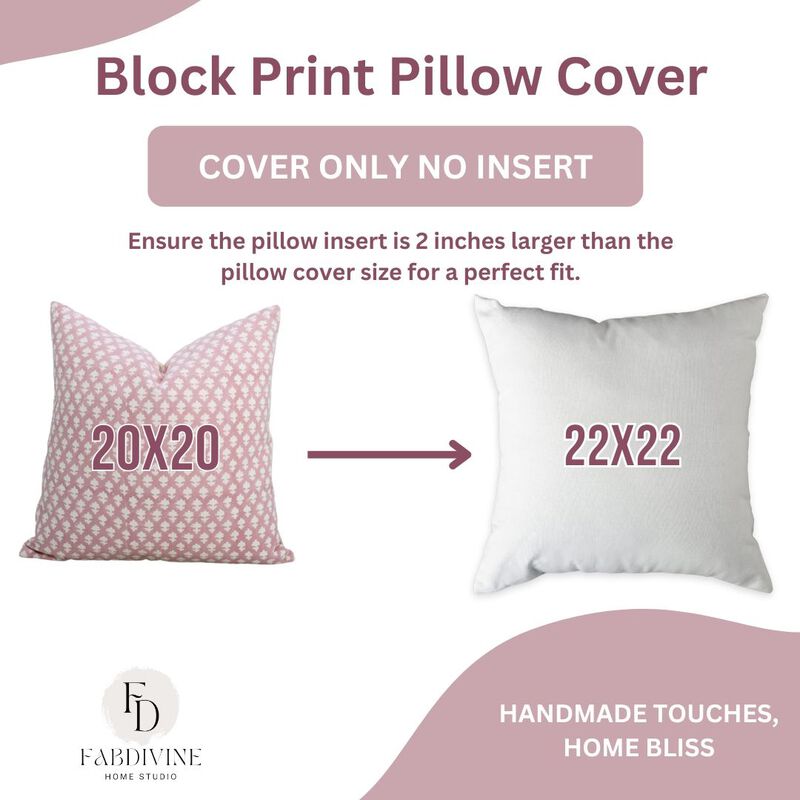 Boho Pink Cotton Cushioncase Throw Pillow Cover image number 4